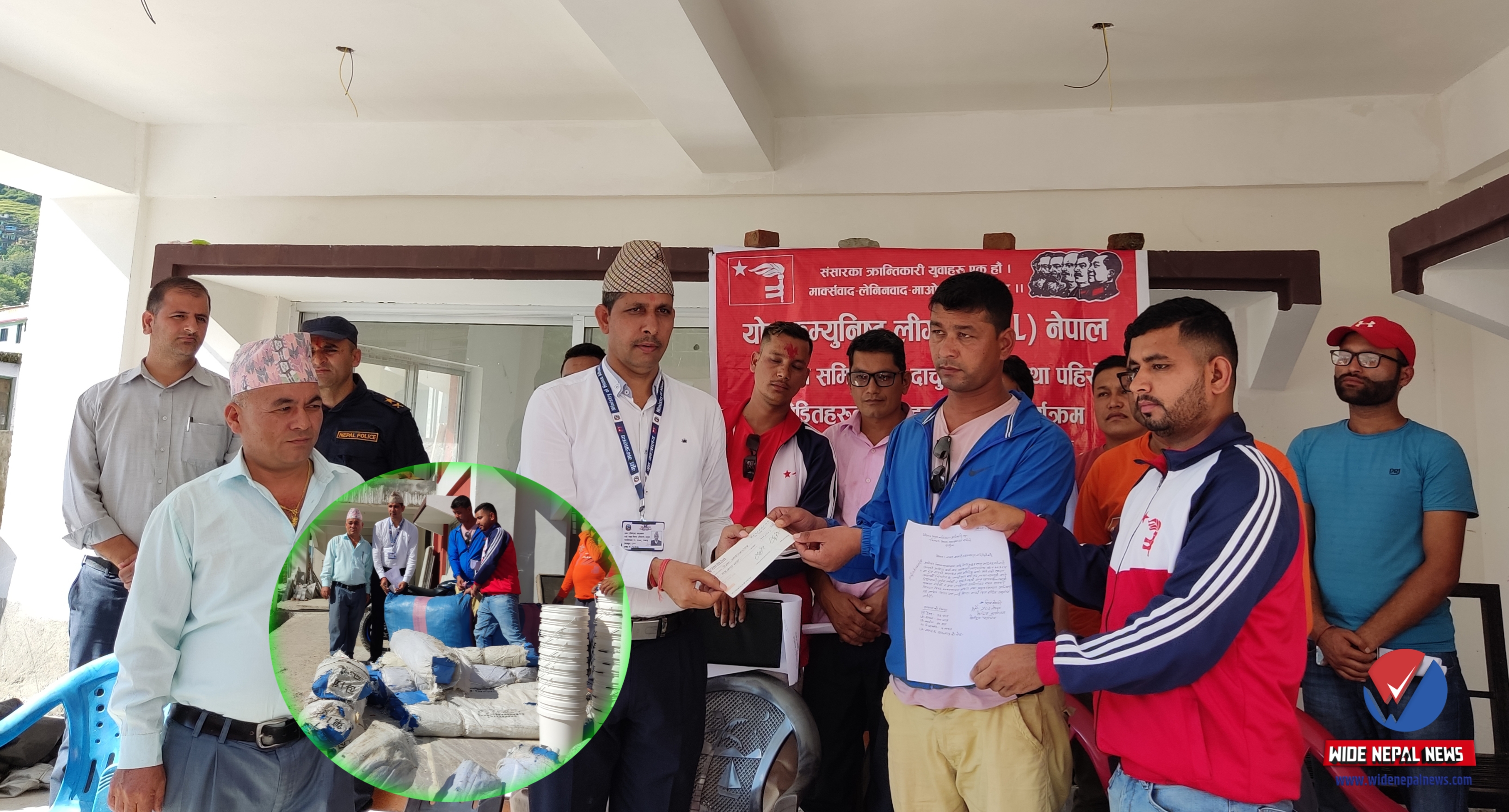 दार्चुलाका बाढी पहिरो पीडितलाई 'वाइसीएल' को मल्हम : नगदसहित राहत सामग्री सहयोग