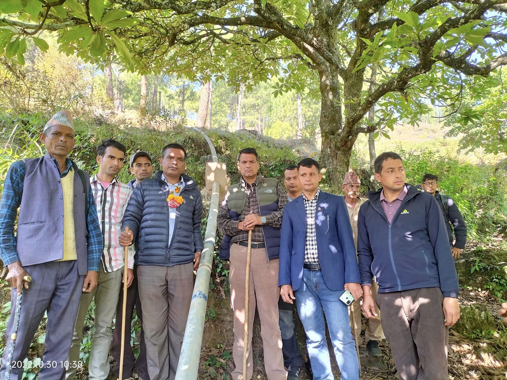 निर्माणाधीन चमेलिया लिफ्टीङ खानेपानीबाट १४ सय परिवार लाभान्वित हुने, ठगुन्नाले गरे निरीक्षण