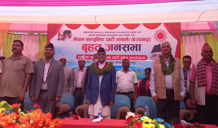 महेन्द्रनगर पुगे ओली, समाजवादीमा ठूलै पहिरो जाँदै