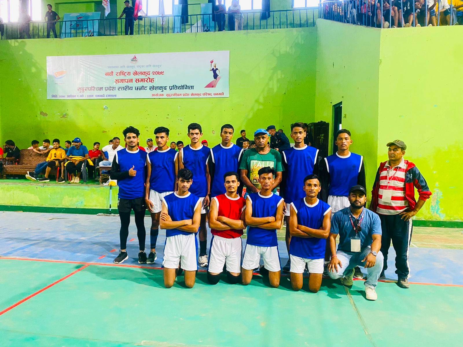 नवौं राष्ट्रिय खेलकुद छनोट : पुरुष भलिबलतर्फ सेमिफाइनलमा डोटीसित दार्चुला पराजित