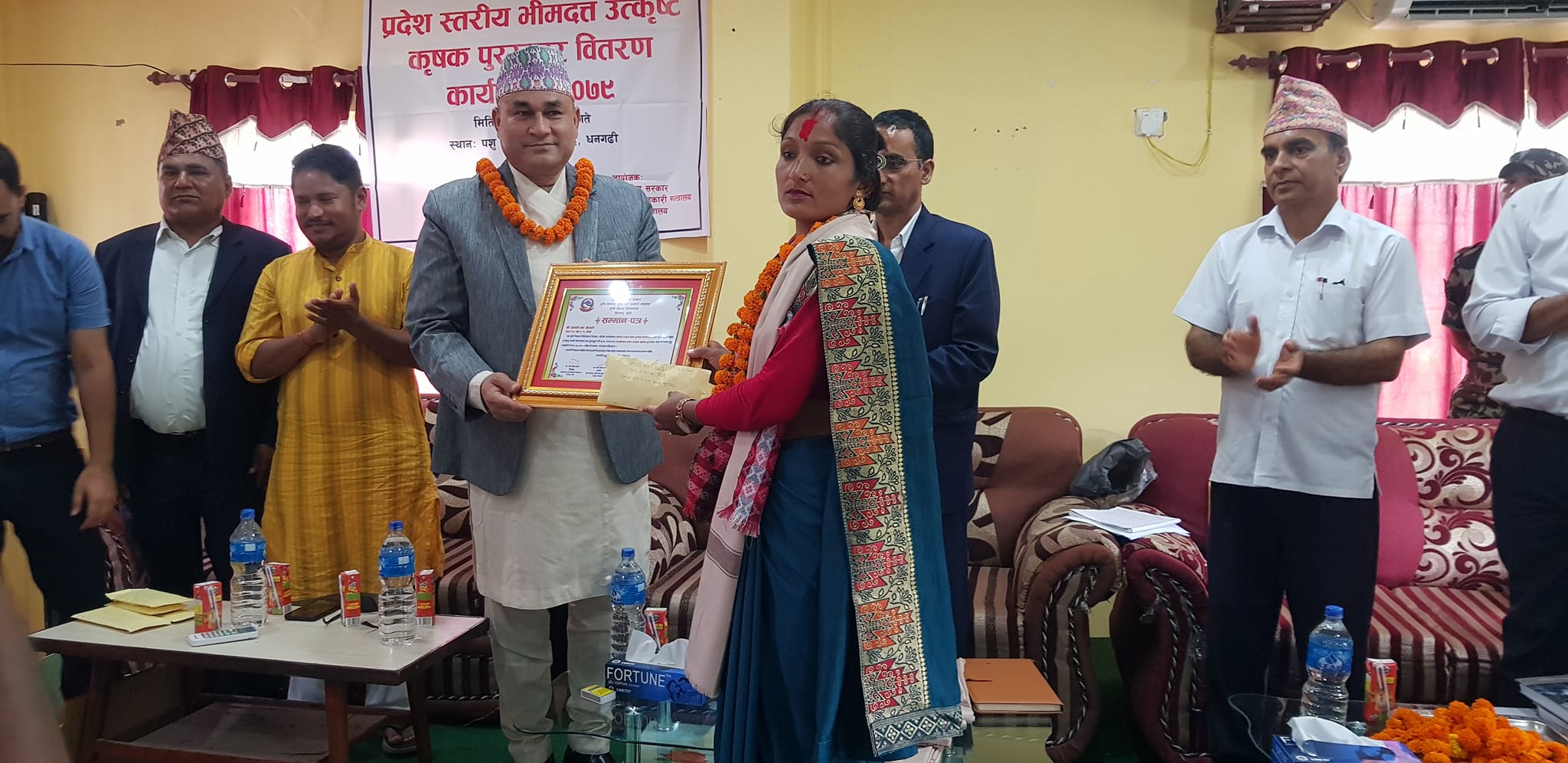 बैतडीको पाटनकी जयन्ती बिजले भीमदत्त कृषक पुरस्कारबाट सम्मानित